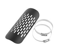 HPZPRPCEW Couvercle Protection Thermique Universel Modifié Pour Moto Silencieux Tuyau D'échappement De Véhicule Tout-terrain Anti-brûlure Isolation Thermique(NOIR)