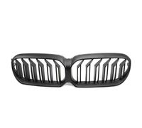 HPZPRPCEW Double Lame Noir Brillant Grilles Pare-chocs Avant Pour 5-Series G30 G31 2021-2023 530i 540i Supérieures Style Ligne Unique(Matte Black,Double)