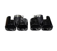 HPZPRPCEW Embout De Silencieux D'échappement Cellulaire Carré Noir Pour Land Rover Pour Defender 90 110 2020 2021 2022 2023 2024(Noir B,2.0)
