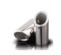 HPZPRPCEW Embout De Silencieux D'échappement En Acier Inoxydable Pour Volvo S60 V40 V60 XC60 2011 2012 2013 Accessoires(Argent)