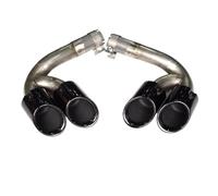 HPZPRPCEW Embout De Silencieux D'échappement Noir En Acier Inoxydable Pour VW Pour Touareg 2019 2020 2021 2022 2023 2024(Noir A,2.0)