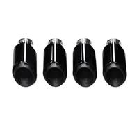 HPZPRPCEW Embout D'échappement De Rechange En Acier Inoxydable Noir Pour Cayenne Pour Turbo 4.8T 2011 2012 2013 2014(Triple Black)