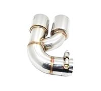 HPZPRPCEW Embout D'échappement Double En Acier Inoxydable Pour F20 116i Série 1 1 Pièce Accessoire Pour Voiture(Argent)