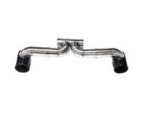 HPZPRPCEW Embout D'échappement Double En Acier Inoxydable Pour Porsche 718 Pour Cayman Pour Boxster UP GT3 GT4(NOIR)