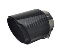 HPZPRPCEW Embout D'échappement En Carbone Pour Mazda Pour Axela CX-5 CX-4 CX-3 Embout Décoratif Modifié(Glossy Black)