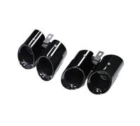 HPZPRPCEW Embout D'échappement Quad Pour Panamera 971 972 2017 2018 2019 2020+ De Silencieux Remplacement Système(NOIR)