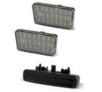 HPZPRPCEW Feu Stop Surélevé 1 Pièce Et Éclairage De Plaque D'immatriculation 2 Pièces Pour Jeep PourWrangler JL 2018-2020 Kit 3 En Accessoires Remplacement(Fumé)