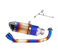 HPZPRPCEW Kit De Mise À Niveau Du Système D'échappement Semi-bleu Pour Moto Pour HUSKY ADV 150 - Accessoires Modifiés(Style C)