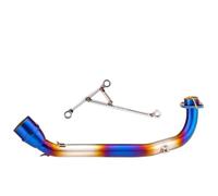 HPZPRPCEW Kit De Mise À Niveau Du Système D'échappement Semi-bleu Pour Moto Pour HUSKY ADV 150 - Accessoires Modifiés(StyleB)