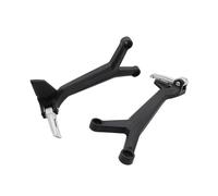 HPZPRPCEW Kit De Repose-pieds Arrière Passager Moto Support Complet Pour Trident 660 Pour TRIDENT660 2021-2025(Noir Argent)