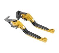 HPZPRPCEW Leviers De Frein Et D'embrayage Pliables Réglables Pour Motos Pour CBR600 F2 F3 F4 F4i 1991-2007 CBR900RR 1993-1999 CB919(Yellow black)