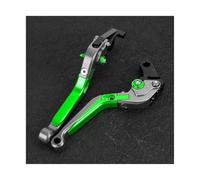 HPZPRPCEW Leviers De Frein Et D'embrayage Pour Moto Pour Kawasaki ZX6R 2000 2001 2002 2003 2004 Poignée Guidon(Gray Green)