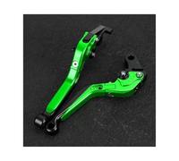 HPZPRPCEW Leviers De Frein Et D'embrayage Pour Moto Pour Kawasaki ZX6R 2000 2001 2002 2003 2004 Poignée Guidon(Vert)