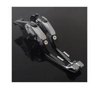 HPZPRPCEW Leviers De Frein Et D'embrayage Réglables En Aluminium 5D Pour Moto Pour Kawasaki Z1000SX Pour Ninja 1000 Pour Tourer Z1000 2011-2016(Gray Black)