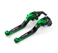 HPZPRPCEW Leviers De Frein Et D'embrayage Réglables Pliables Extensibles Pour Moto Pour Kawasaki Z900 2017-2024 2023 2022(Green Black)