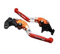 HPZPRPCEW Leviers De Frein Et D'embrayage Réglables Pour Motos Pour SUZUKI GSXR600 GSXR750 K11 L1 2011-2018 GSXR1000 2009-2018 K9 L2 L3(Orange Red)