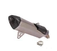 HPZPRPCEW Ligne D'échappement Complète Avec Silencieux Central En Fibre De Carbone Pour B&MW C400 C400X C400GT 2018 2019 2020(StyleB)
