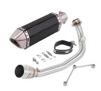 HPZPRPCEW Ligne D'échappement Complète Avec Silencieux Intermédiaire Avant Pour Y&amaha BWS 125 Pour ZUMA 125 2002 2003 2004 2005 2006-2017(Style I)