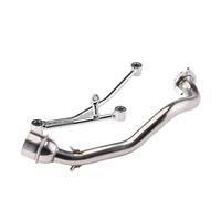 HPZPRPCEW Ligne D'échappement Complète Moto Pour Y&amaha RS100 Raccord Avant Accessoires De Modification En Acier Inoxydable(ModèleA)
