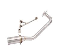 HPZPRPCEW Ligne D'échappement Intermédiaire Avant Pour Moto Pour SYM DRG BT DRG158 DRG 158 Système Complet Modifié GP Moto Escape Acier Inoxydable(Argent)
