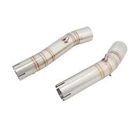 HPZPRPCEW Ligne D'échappement Slip-On Pour Y&amaha YZF R1 YZF-R1 MT-10 MT 10 R1M 2007 2008 Avec Raccord Intermédiaire De 50.8 Mm
