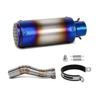 HPZPRPCEW Ligne D'échappement Sport Racing Avec Silencieux Intégré Pour CBR250RR CBR250 RR 2017 2018 2019 2020 2021 2022 2023 2024(Style j)