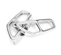HPZPRPCEW Lot De 2 Cache-pots D'échappement En Acier Inoxydable Pour Série 5 Et 6 GT G30 G38 G32 2018 2019 2020 2021(Argent)