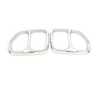 HPZPRPCEW Lot De 2 Embouts De Silencieux D'échappement En Acier Inoxydable Pour BMWX3 X4 G01 G02 2018 2019 2020 2021(Argent)