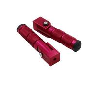 HPZPRPCEW Modification Pédale Repos Arrière Motocyclette Alliage D'Aluminium Pliante Repose-Pieds Pour Véhicule Tout Terrain Vélo Universel(ROUGE)