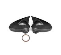 HPZPRPCEW Noir Brillant/Fiber De Carbone Chercher Siège Pour Leon MK2 1P Pour Ibiza MK4 6J 2008-2017 Rétroviseur Aile Couvre Casquettes Housse(Carbon Fiber Look)