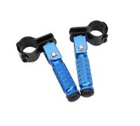 HPZPRPCEW Pédales Pliantes CNC À 90 Degrés Alliage D'Aluminium Pédale 8mm Pièces Moto Repose-Pieds Arrière De Moto Repose-Pieds(Bleu)