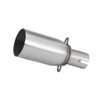 HPZPRPCEW Pot D'échappement Moto Compatible Avec Adaptateur 28-45 Mm Et Collecteur Intermédiaire 51 Mm Accessoires De Modification Acier Inoxydable(28mm-51mm)