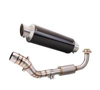 HPZPRPCEW Pour Aerox 155 NVX 155 NVX 125 Pour Aerox155 NVX 155 125 Silencieux D'échappement Moto Avec Modification Du Tuyau Liaison Avant 51 Mm(ModèleA)