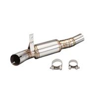 HPZPRPCEW Pour Benelli Pour Leoncino 500 BJ500 Ligne D'échappement Intermédiaire Pour Moto Racing Accessoires Modifiés(Argent)