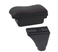 HPZPRPCEW Pour C&hevrolet Pour Kalos Boîte D'accoudoir Pour C&hevrolet Pour Nexia Console Centrale Boîte De Rangement Accoudoir Auto(Une ligne rouge PAS d'USB)