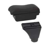 HPZPRPCEW Pour C&hevrolet Pour Kalos Boîte D'accoudoir Pour C&hevrolet Pour Nexia Console Centrale Boîte De Rangement Accoudoir Auto(B black line 3USB)