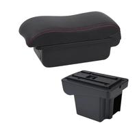 HPZPRPCEW Pour C&hevrolet Pour NIVA Kit De Rétrofitage D'accoudoir Boîte D'accoudoir Auto Boîte De Rangement Accessoires Intérieurs Auto USB De Charge(C1 Noir rouge PAS d'USB)