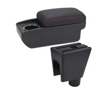 HPZPRPCEW Pour C&hevrolet Pour Spark Boîte D'accoudoir Pour C&hevrolet Pour Spark 3 III Pour Aveo T200 Boîte De Rangement Auto Porte-gobelet(B1 Noir rouge 6USB)