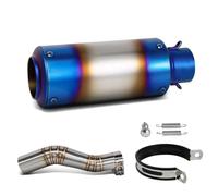 HPZPRPCEW Pour CBR250RR CBR250 RR 2017 2018 2019 2020 2021 2022 2023 2024 Ligne D'échappement Sport Racing Avec Silencieux Intégré(Style C)