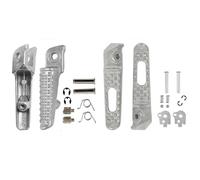 HPZPRPCEW Pour CBR600RR 2003-2006 Pour CBR1000RR 2004 2005 2006 2007 2008 2009 2010 2011 2012 2013 2014 Repose-pieds Avant/arrière De Moto(BLANC,Avant Arrière)