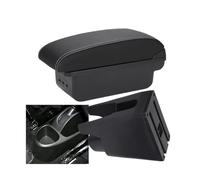HPZPRPCEW Pour Citroën C1 Boîte D'accoudoir Auto Accessoires Auto Armrest Boîte De Rangement Accoudoir Central Intérieur(B3 Noir blanc 3USB)
