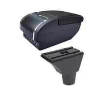 HPZPRPCEW Pour Citroen C3 C4 Boîte D'accoudoir Pour Citroen C3 C4 Boîte D'accoudoir Auto Boîte De Rangement Pièces De Retrofit Intérieur(E red line 9USB)