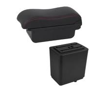 HPZPRPCEW Pour Citroën Pour Berlingo Boîte D'accoudoir Boîte De Rangement Central Retrofit Détails Intérieurs(B red line 3USB)