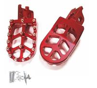 HPZPRPCEW Pour CRF250L CRF300L CRF1000L CRF1100L CR125 CR250 CRF 250 X 300 L 450 150R Repose-pieds de Moto Pédales(ROUGE)