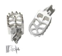 HPZPRPCEW Pour CRF250L CRF300L CRF1000L CRF1100L CR125 CR250 CRF 250 X 300 L 450 150R Repose-pieds de Moto Pédales(Argent)