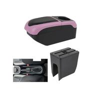 HPZPRPCEW Pour Dacia Pour Spring Boîte D'accoudoir Pour R&enault Pour K-ZE Boîte D'accoudoir Auto Boîte De Rangement Centrale Console De Rangement(Black Pink)