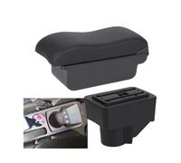 HPZPRPCEW Pour F&ord Pour Fiesta 3 MK7 2011-2019 Boîte À Accoudoir De Voiture Boîte De Rangement Transformation Intérieure Accessoires Auto(C2 Ligne noire PAS d'USB)