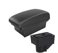 HPZPRPCEW Pour F&ord Pour Fiesta Boîte À Accoudoir Pour F&ord Pour Fiesta 3 Accoudoir Auto 2011 2012 2013 2014-2018 Boîte De Rangement Auto(A3 Black white NO USB)