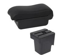 HPZPRPCEW Pour F&ord Pour Focus 2 Mk2 2005 2006 2007-2011 Boîte À Accoudoir Auto Accoudoir Console Centrale Rangement Double Couche(Ligne noire C2)