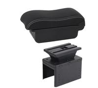 HPZPRPCEW Pour Fiat Pour Grande Pour Punto Boîte D'accoudoir Pour Fiat Pour Punto Boîte D'accoudoir De Voiture Boîte De Rangement Centrale(B3 Noir blanc 3USB)